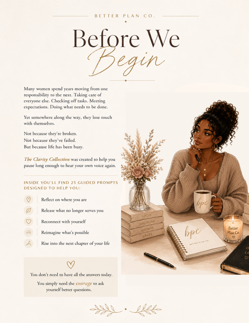 The Clarity Collection | Guided Journal Prompts for Self-Reflection